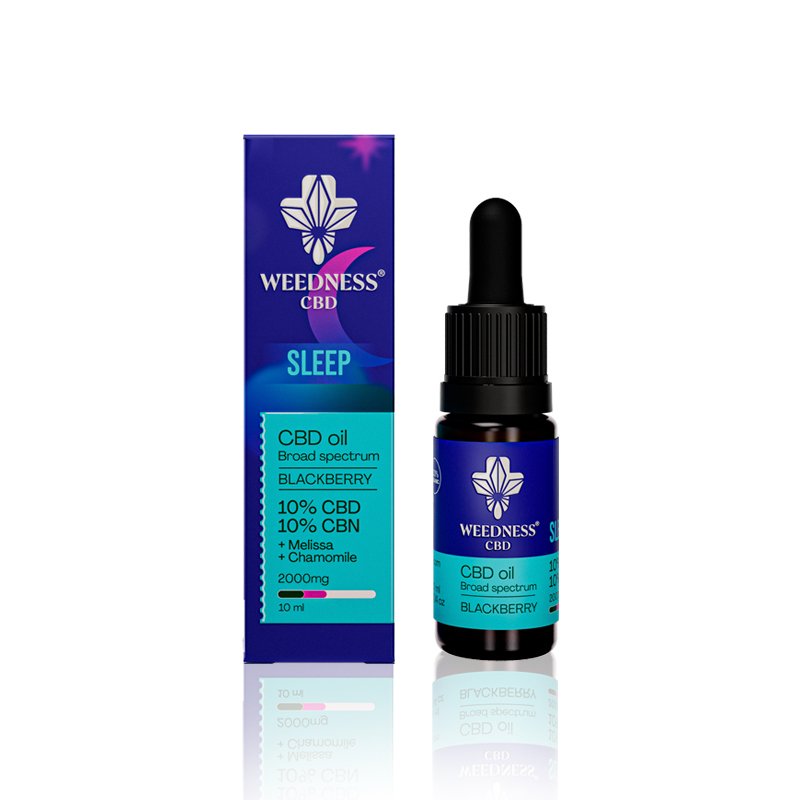 Sleep Aceite CBD 10% + CBN 10% Broad Spectrum | Mora (10ml)