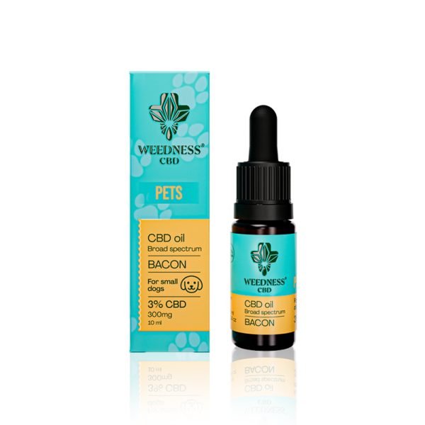 Aceite CBD 3% Perros pequeños Broad Spectrum | Bacon (10ml)
