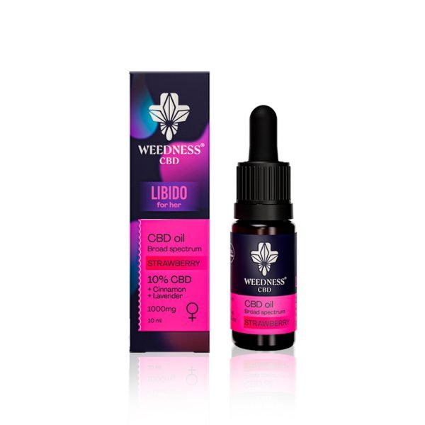 Libido para ella Aceite CBD 10% Broad Spectrum | Fresa (10ml)